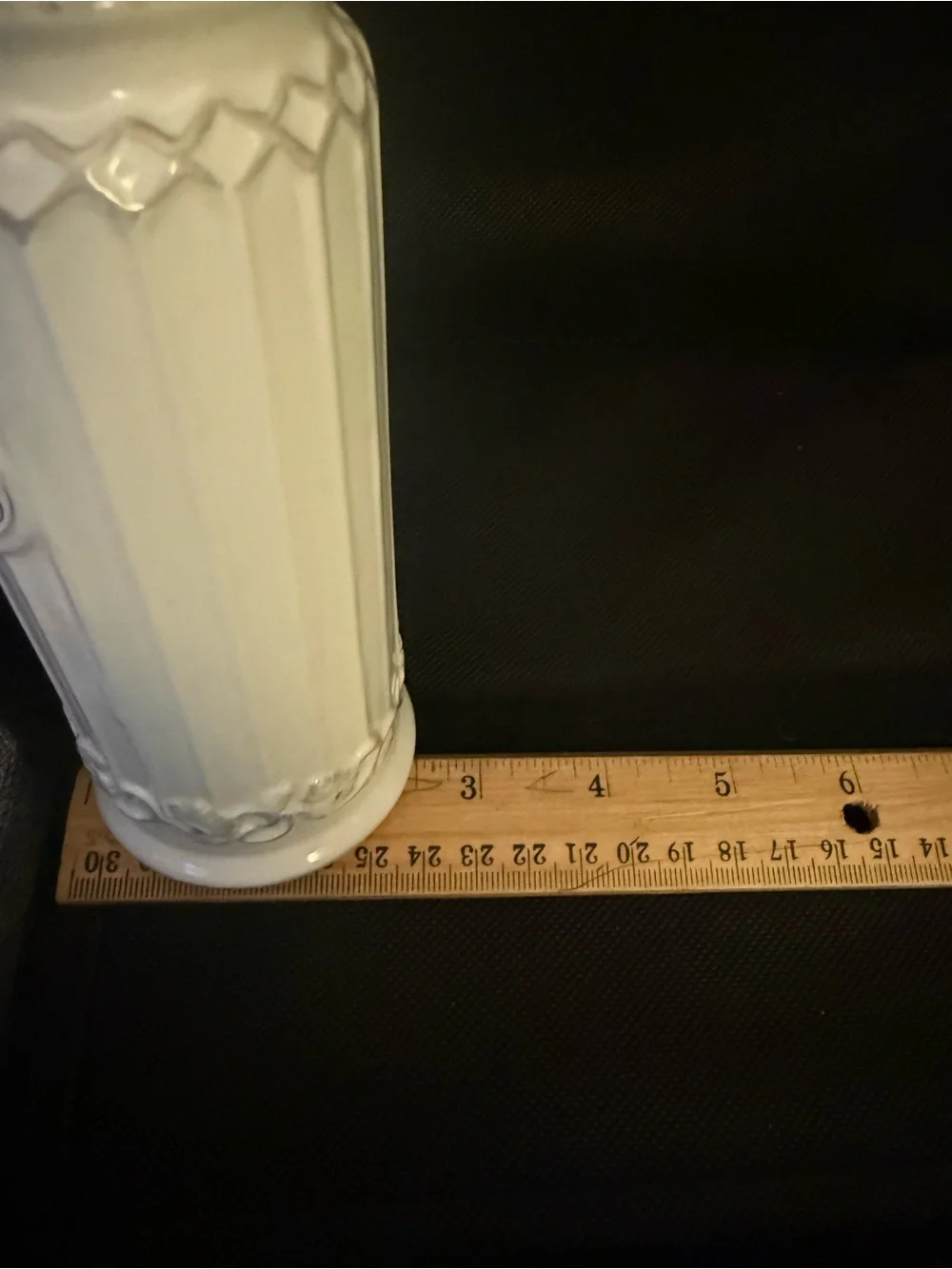 Pier 1 White Ceramic Vinegar Dispenser Tabletop Countertop Drizzle Nozzle #UBG